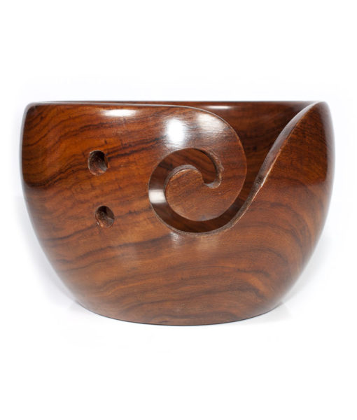 Yarn Bowl Acacia Wood