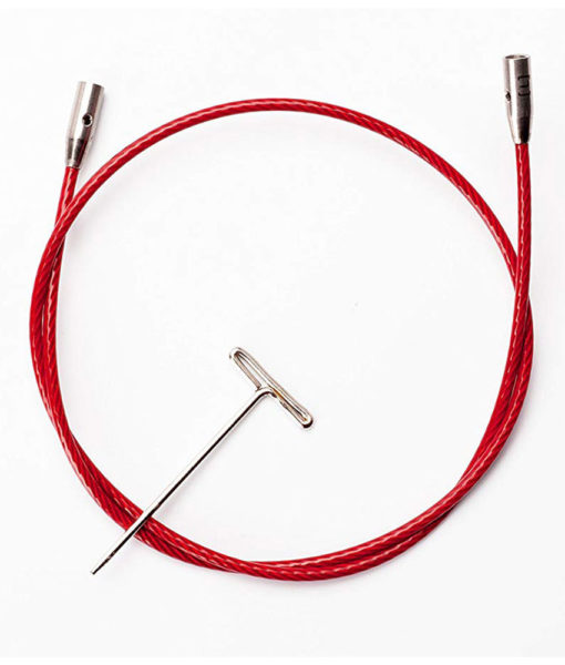 Circular Needles Twist Red Cables by ChiaoGoo