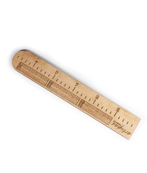 Sock ruler in real wood Artigina