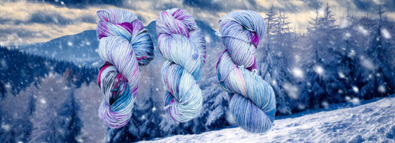 The captivating art of snow dyeing