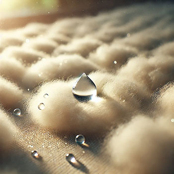 Wool is water resistant