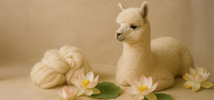 Naturally dyeing alpaca and lotus yarn