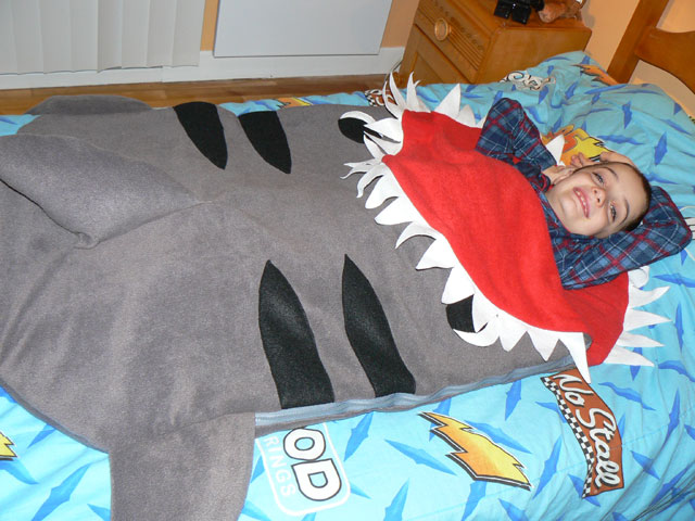 Sac de couchage fait main - Requin - Artigina