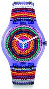 Montre Swatch Tricotime multicolore