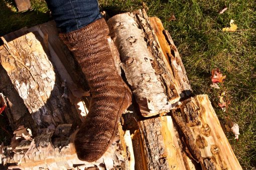 Patron de tricot Corde de bois - Bas - À la maille suivante (02)