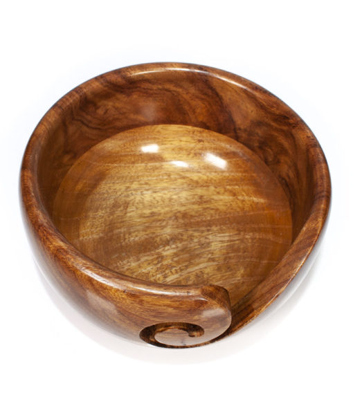 Bol à laine en bois - Acacia et manguier 15 cm (6") - Artigina