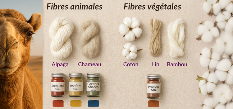 Fibres animales versus fibres végétales