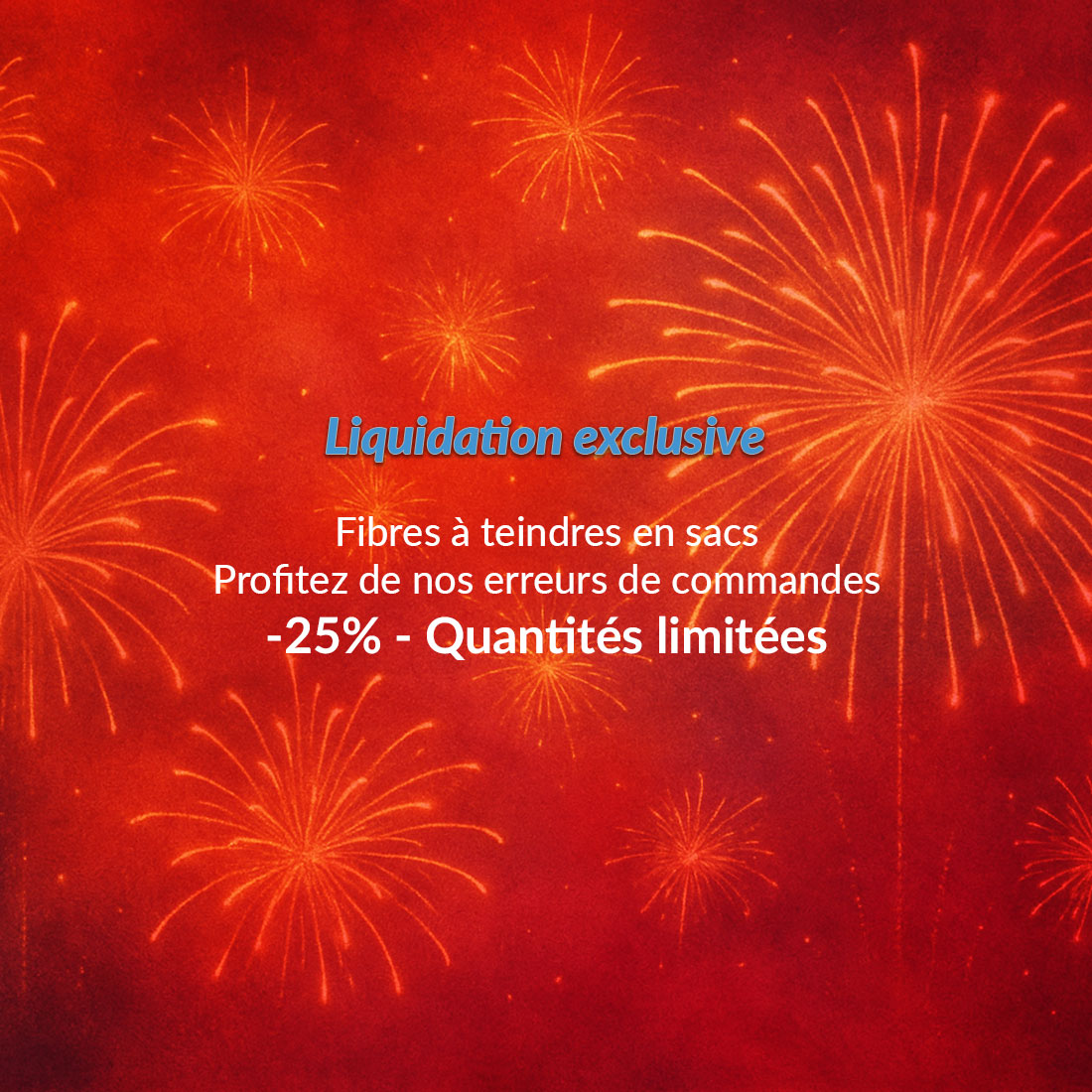Header - Liquidation exclusive de fibres à teindre