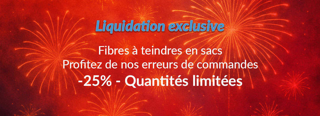 Header - Liquidation exclusive de fibres à teindre