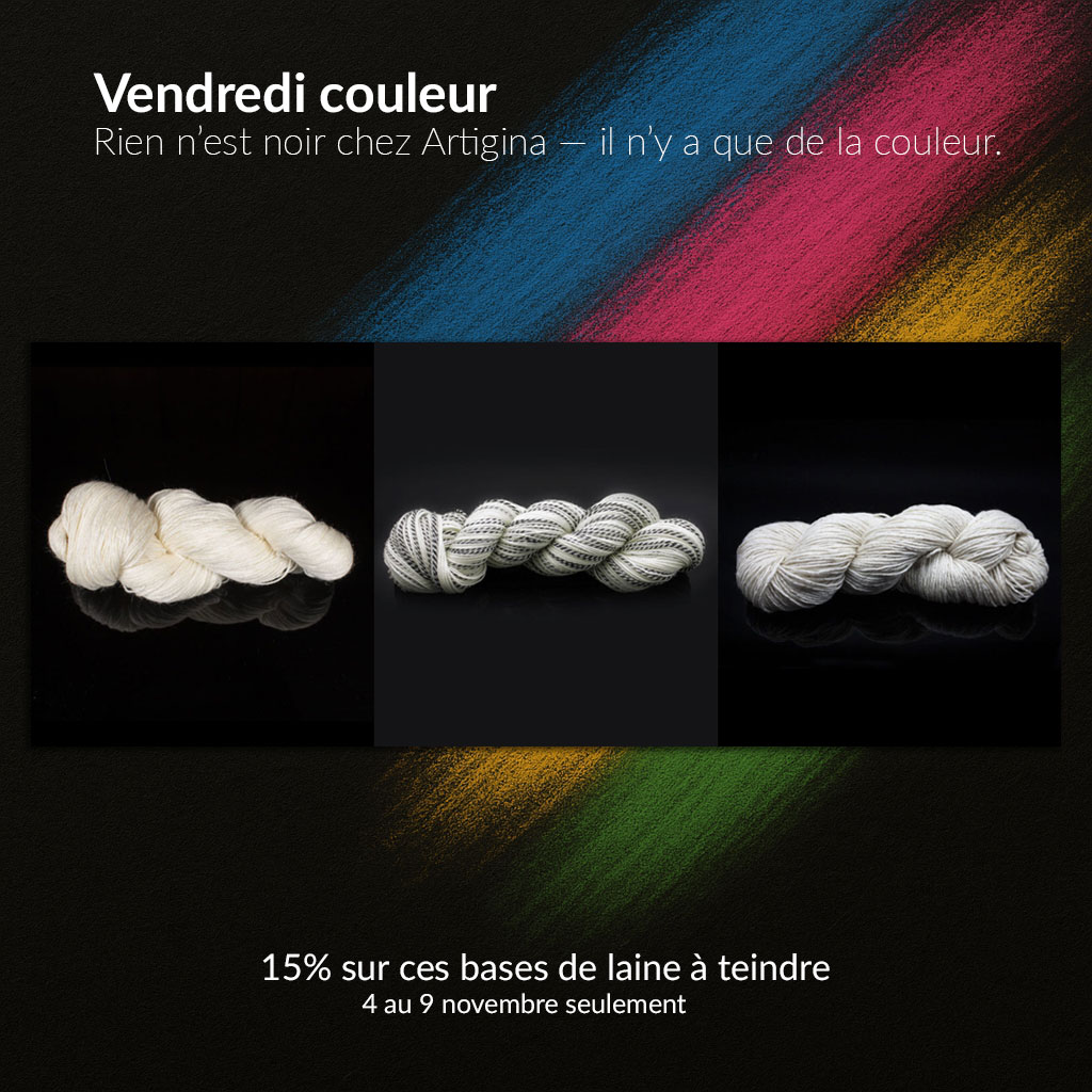 Header mobile - Vendredi couleur du 4 au 9 novembre 2025 - Artigina