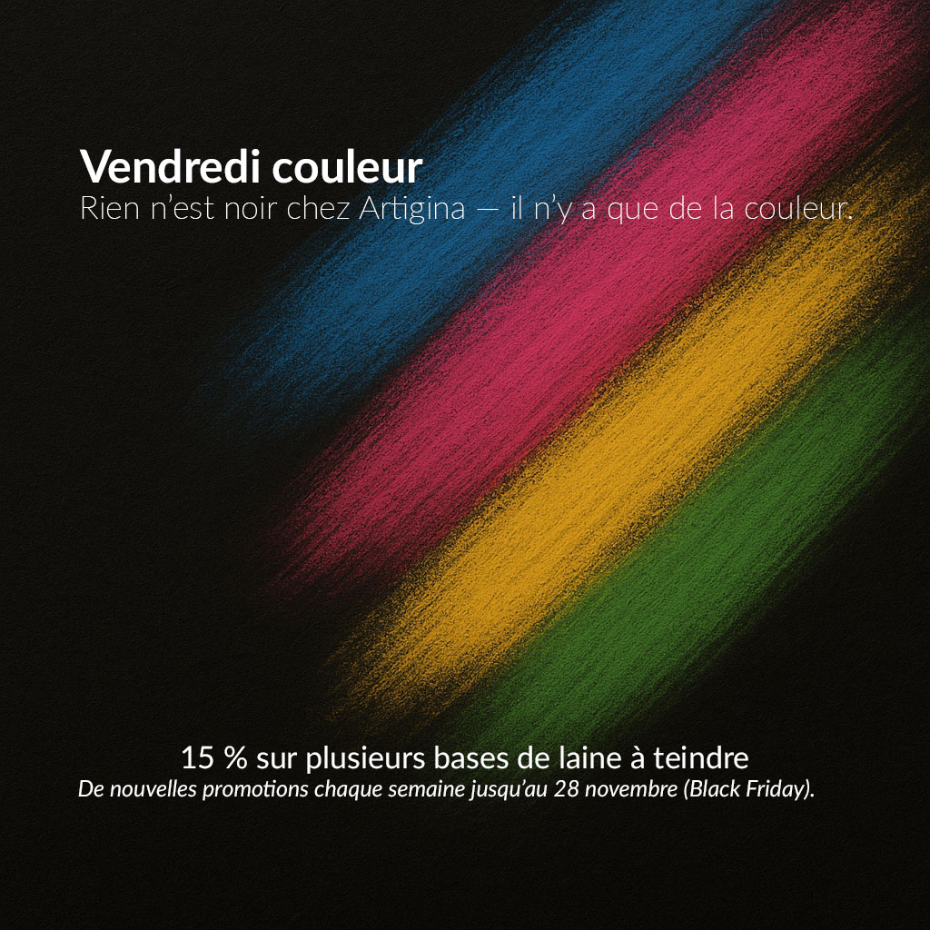 Header - Vendredi couleur novembre 2025 - Artigina